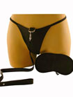 Fetish Fantasy Leather Panties And Leash